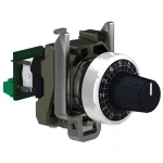   SCHNEIDER XB4BD912R100K Harmony komplett fém potencióméter, Ø22, 100 kOhm