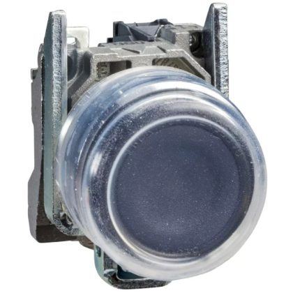   SCHNEIDER XB4BP21EX ATEX D nyomógomb, fém, 1NO, fekete, átlátszó védőspkával