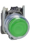 SCHNEIDER XB4BP381EX ATEX D nyomógomb, fém, 1NO, zöld, átlátszó védőspkával, címke tartóval
