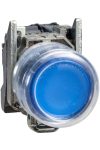 SCHNEIDER XB4BP683M5EX ATEX D világító nyomógomb, fém, 1NO, kék, átlátszó védősapkával, 240 VAC