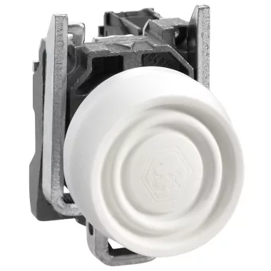 SCHNEIDER XB4BPS11EX ATEX D nyomógomb, fém, 1NO, fehér, színes védőspkával