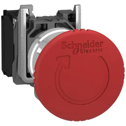 SCHNEIDER XB4BS8442 Vészgomb D:40mm fém TTR Piros