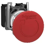 SCHNEIDER XB4BS8444S47 Vészgomb D:40mm fém Piros, Trigger