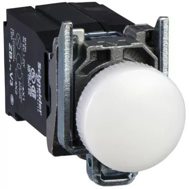 SCHNEIDER XB4BV31 Jelzőlámpa+transzformátor, fehér