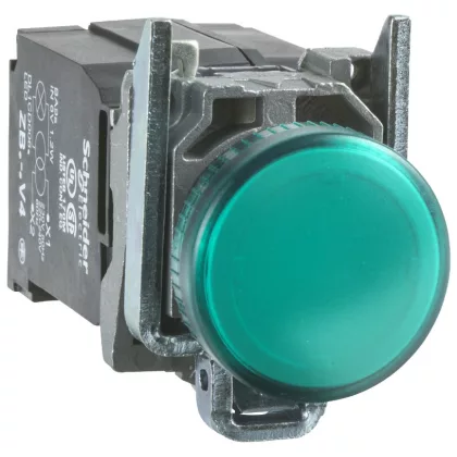 SCHNEIDER XB4BV43 Jelzőlámpa+transzformátor, zöld 230V