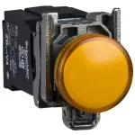 SCHNEIDER XB4BV45 Jelzőlámpa+transzformátor, sárga