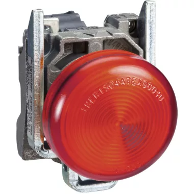 SCHNEIDER XB4BV64 Jelzőlámpa piros izzó nélkül