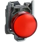 SCHNEIDER XB4BVB4 LED-es jelzőlámpa, piros, 24V