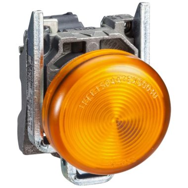 SCHNEIDER XB4BVB5EX ATEX D LED jelzőlámpa, fém, sárga, 24 VAC/DC