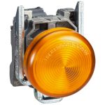 SCHNEIDER XB4BVM5EX ATEX D LED jelzőlámpa, fém, sárga, 240 VAC