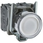 SCHNEIDER XB4BW31B5 LED-es világító nyomógomb, fehér, 24V