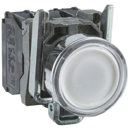 SCHNEIDER XB4BW31M5 LED-es világító nyomógomb, fehér, 230V