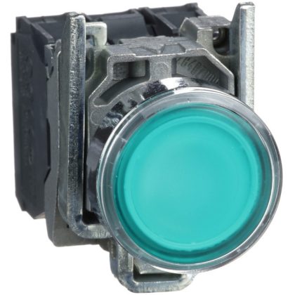 SCHNEIDER XB4BW33B5 LED-es világító nyomógomb, zöld, 24V