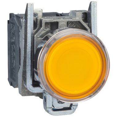 SCHNEIDER XB4BW35B5 LED-es világító nyomógomb, sárga, 24V
