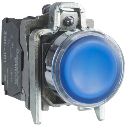 SCHNEIDER XB4BW36B5 LED-es világító nyomógomb, kék, 24V