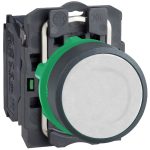 SCHNEIDER XB5AA11 Nyomógomb, fehér, 1N/O