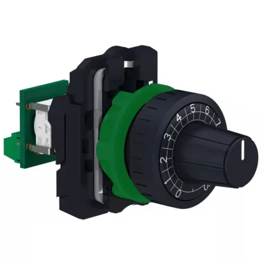 SCHNEIDER XB5AD912R10K Harmony komplett műanyag potencióméter, Ø22, 10 kOhm