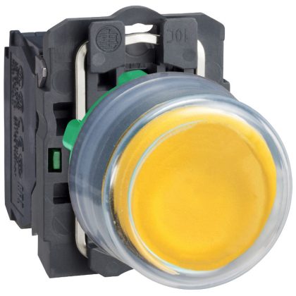 SCHNEIDER XB5AP51 Gumisapkás nyomógomb sárga