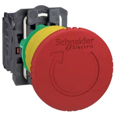 SCHNEIDER XB5AS9442 Vészgomb D:40mm Műanyag KR Piros
