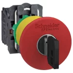 SCHNEIDER XB5AS9445 Komplett vészgomb, kulcsos