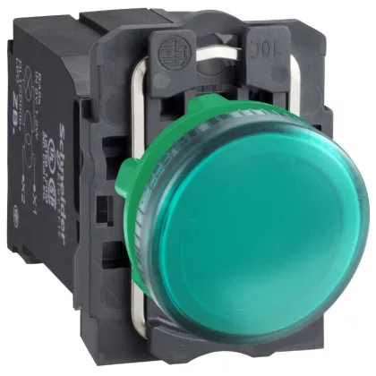 SCHNEIDER XB5AV43 Jelzőlámpa zöld +transzformátor 230V