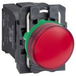 SCHNEIDER XB5AV44 Jelzőlámpa piros + transzformátor 230V
