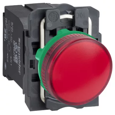 SCHNEIDER XB5AV44 Jelzőlámpa piros + transzformátor 230V