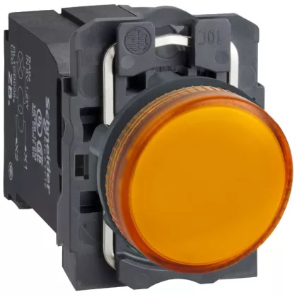 SCHNEIDER XB5AV45 Jelzőlámpa+transzformátor, sárga