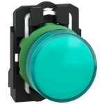 SCHNEIDER XB5AVG3 LED-es jelzőlámpa aljzat zöld, 110V