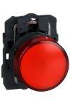 SCHNEIDER XB5AVG4 LED-es jelzőlámpa aljzat piros, 110V