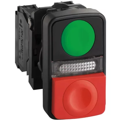 SCHNEIDER XB5AW73731G5 Műanyag duplafejű nyomógomb