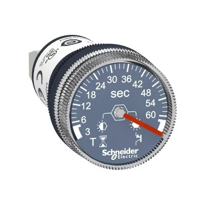   SCHNEIDER XB5DTB23 Harmony homloklapi időzítő, 3s-60s, Ø22, 24VDC