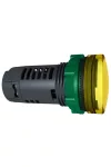 SCHNEIDER XB5EVM8 Jelzőlámpa, egybeépített, LED-es, sárga, 230V
