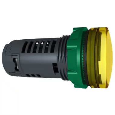 SCHNEIDER XB5EVM8 Jelzőlámpa, egybeépített, LED-es, sárga, 230V