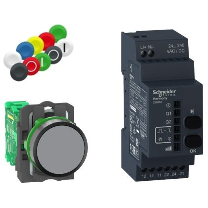   SCHNEIDER XB5RFA02 Vezeték nélküli nyomógomb kit XB5 programozható