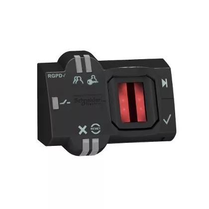   SCHNEIDER XB5S6B2L2 Harmony biometrikus kapcsoló, Ø22, bistabil, PNP, GDPR megfelelés, 24VAC/DC, elővezetékezett, 2m