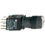 SCHNEIDER XB6AF1B5B Világító nyomógomb, kerek fehér N/O+N/C