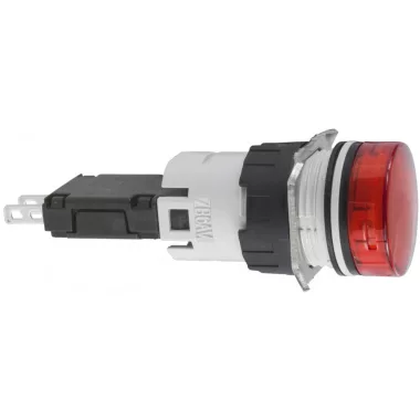 SCHNEIDER XB6AV4BB Komplett jelzőlámpa, kerek, piros