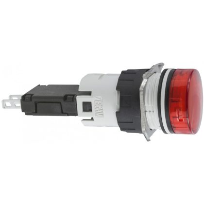 SCHNEIDER XB6AV4BB Komplett jelzőlámpa, kerek, piros