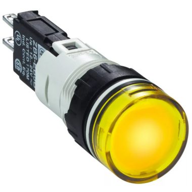 SCHNEIDER XB6AV5BB Komplett jelzőlámpa, kerek, sárga