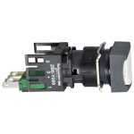 SCHNEIDER XB6CA11B Komplett nyomógomb, szögletes, fehér