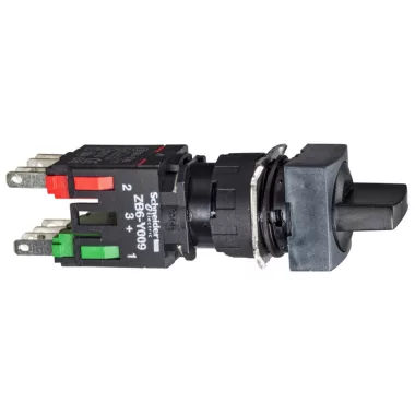 SCHNEIDER XB6CD235B Választókapcsoló, 3 állású, szögletes