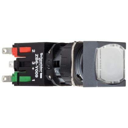 SCHNEIDER XB6CF1B5B Komplett világító nyomógomb, fehér