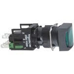 SCHNEIDER XB6CF3B1B Világító nyomógomb, szögletes, zöld