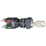 SCHNEIDER XB6CGH5B Kulcsos kapcsoló, 3állású