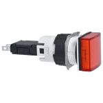 SCHNEIDER XB6CV4BB Komplett jelzőlámpa, szögletes, piros