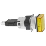 SCHNEIDER XB6CV5BB Komplett jelzőlámpa, szögletes, sárga