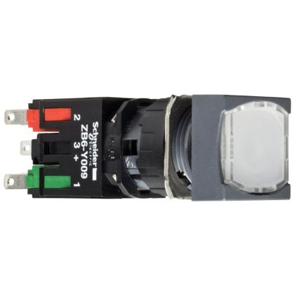 SCHNEIDER XB6CW1B1B Világító nyomógomb, szögletes, fehér