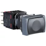 SCHNEIDER XB6DA25B Komplett nyomógomb, fekete