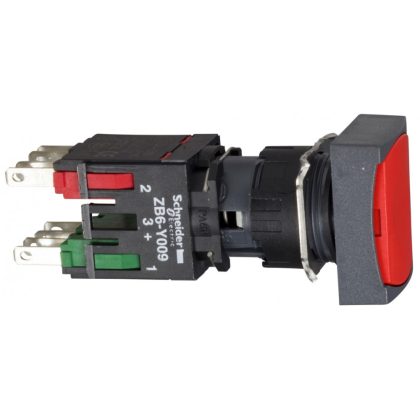 SCHNEIDER XB6DA45B Komplett nyomógomb, piros